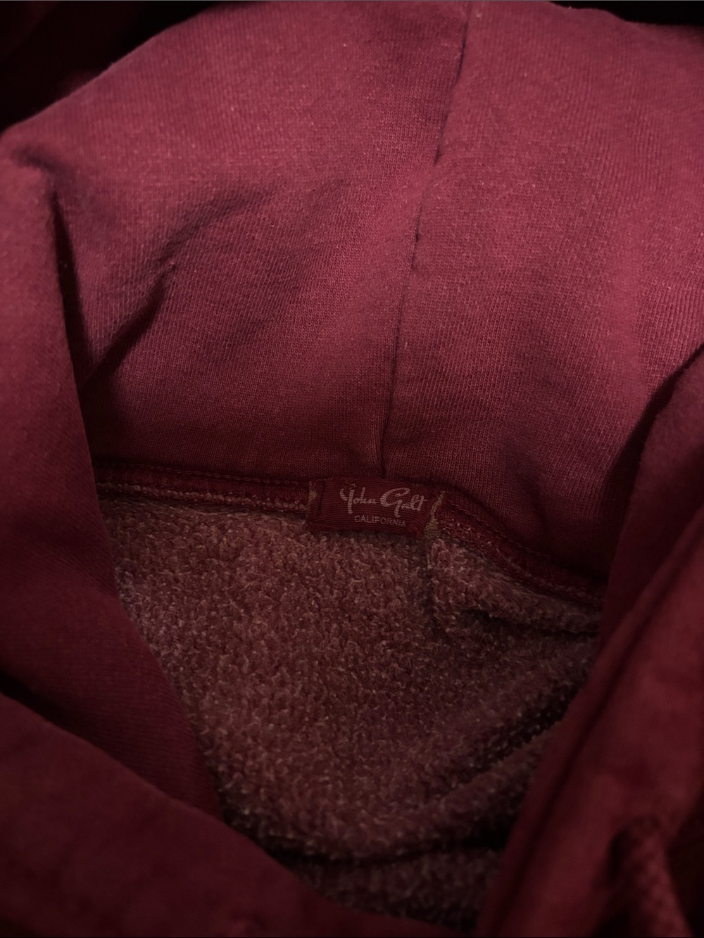 Brandy Melville Boston Maroon Pullover Hoodie - Picture 2 of 3